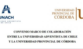 Firman convenio marco de colaboración entre Universidad Adventista de Chile y Universidad Provincial de Córdoba (Argentina).