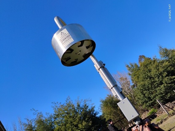 CINC instala su primer sensor de campo eléctrico atmosférico