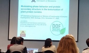 Docente de Química y Farmacia de la UNACH participa en simposio internacional sobre sistemas alimentarios