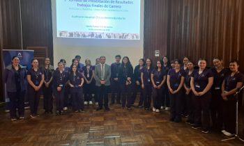 Primera Jornada de Presentación de Resultados de TFC de Nutrición y Dietética reunió a 100 asistentes en el Auditorio del Hospital Clínico Herminda Martín